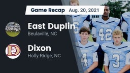 Recap: East Duplin  vs. Dixon  2021