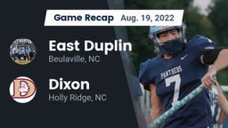 Recap: East Duplin  vs. Dixon  2022