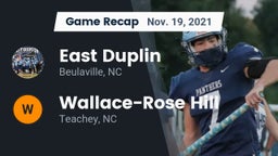 Recap: East Duplin  vs. Wallace-Rose Hill  2021