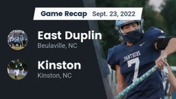 Recap: East Duplin  vs. Kinston  2022