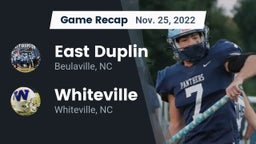 Recap: East Duplin  vs. Whiteville  2022