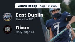 Recap: East Duplin  vs. Dixon  2023