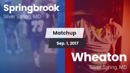 Matchup: Springbrook vs. Wheaton  2017