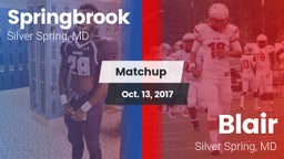 Matchup: Springbrook vs. Blair  2017