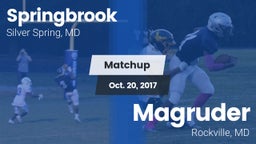 Matchup: Springbrook vs. Magruder  2017