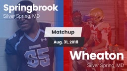 Matchup: Springbrook vs. Wheaton  2018