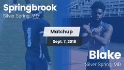 Matchup: Springbrook vs. Blake  2018