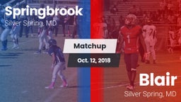 Matchup: Springbrook vs. Blair  2018