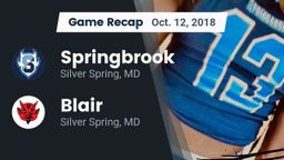 Recap: Springbrook  vs. Blair  2018