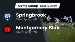 Recap: Springbrook  vs. Montgomery Blair  2019