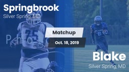 Matchup: Springbrook vs. Blake  2019