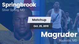 Matchup: Springbrook vs. Magruder  2019