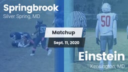 Matchup: Springbrook vs. Einstein  2020