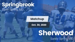 Matchup: Springbrook vs. Sherwood  2020