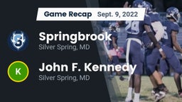 Recap: Springbrook  vs. John F. Kennedy  2022