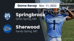 Recap: Springbrook  vs. Sherwood  2022