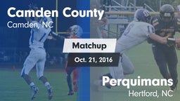 Matchup: Camden County vs. Perquimans  2016
