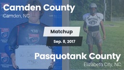 Matchup: Camden County vs. Pasquotank County  2017