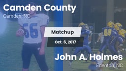 Matchup: Camden County vs. John A. Holmes  2017