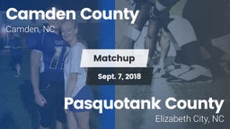 Matchup: Camden County vs. Pasquotank County  2018