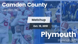Matchup: Camden County vs. Plymouth  2018