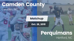 Matchup: Camden County vs. Perquimans  2018