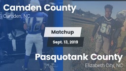 Matchup: Camden County vs. Pasquotank County  2019