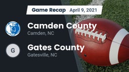 Recap: Camden County  vs. Gates County  2021