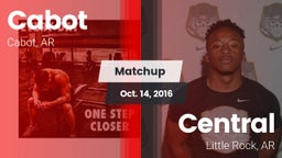 Matchup: Cabot vs. Central  2016