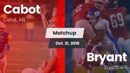 Matchup: Cabot vs. Bryant  2016