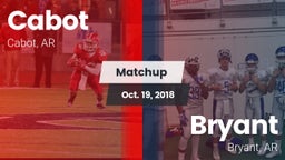 Matchup: Cabot vs. Bryant  2018