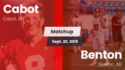 Matchup: Cabot vs. Benton  2019