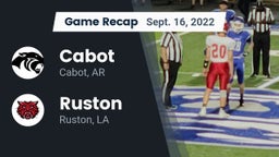 Recap: Cabot  vs. Ruston  2022