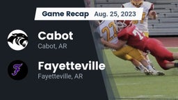 Recap: Cabot  vs. Fayetteville  2023