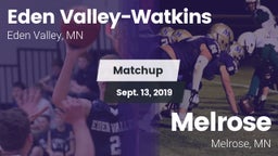 Matchup: Eden Valley-Watkins vs. Melrose  2019