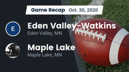 Recap: Eden Valley-Watkins  vs. Maple Lake  2020