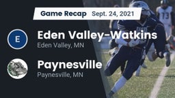 Recap: Eden Valley-Watkins  vs. Paynesville  2021