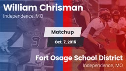 Matchup: William Chrisman HS vs. Fort Osage School District 2016