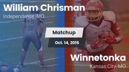 Matchup: William Chrisman HS vs. Winnetonka  2016