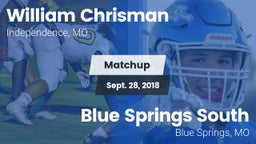 Matchup: William Chrisman HS vs. Blue Springs South  2018