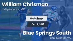 Matchup: William Chrisman HS vs. Blue Springs South  2019