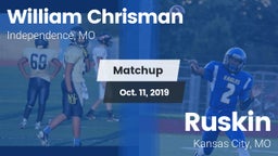 Matchup: William Chrisman HS vs. Ruskin  2019