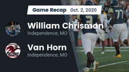 Recap: William Chrisman  vs. Van Horn  2020