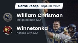 Recap: William Chrisman  vs. Winnetonka  2022