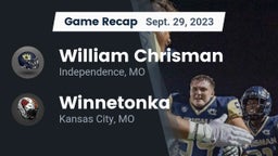 Recap: William Chrisman  vs. Winnetonka  2023