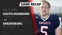 Recap: South Dearborn  vs. Greensburg  2016