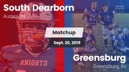Matchup: South Dearborn vs. Greensburg  2019