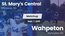 Matchup: St. Mary's Central vs. Wahpeton  2018