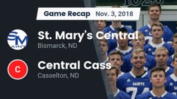 Recap: St. Mary's Central  vs. Central Cass  2018