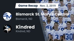Recap: Bismarck St. Mary's Central  vs. Kindred  2019